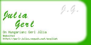 julia gerl business card