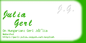 julia gerl business card